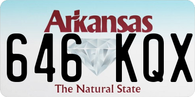 AR license plate 646KQX