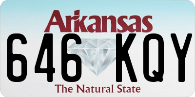 AR license plate 646KQY