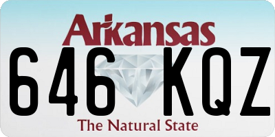 AR license plate 646KQZ