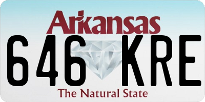 AR license plate 646KRE