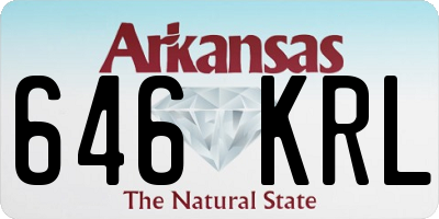 AR license plate 646KRL