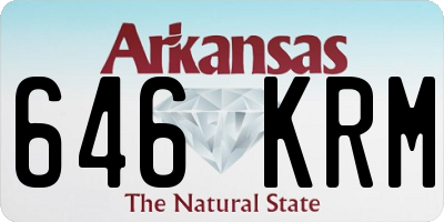 AR license plate 646KRM