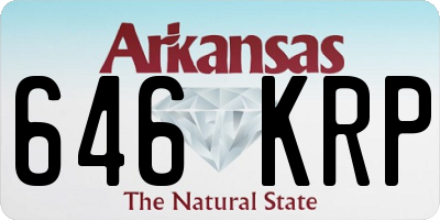 AR license plate 646KRP