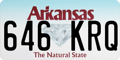 AR license plate 646KRQ