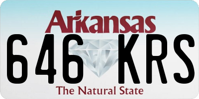AR license plate 646KRS