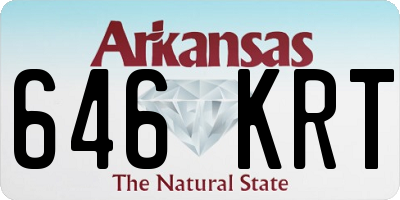AR license plate 646KRT