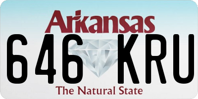 AR license plate 646KRU