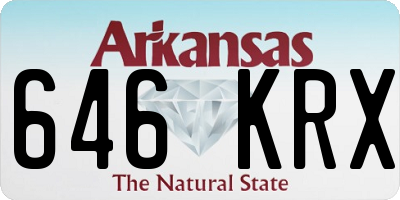 AR license plate 646KRX