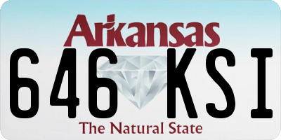 AR license plate 646KSI