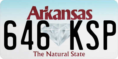 AR license plate 646KSP
