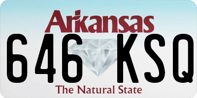 AR license plate 646KSQ