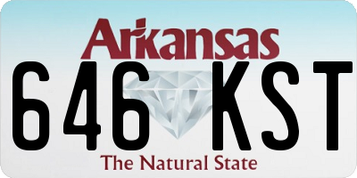 AR license plate 646KST
