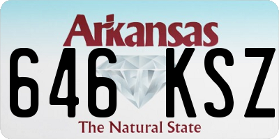 AR license plate 646KSZ
