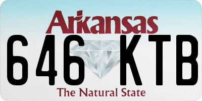 AR license plate 646KTB