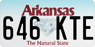 AR license plate 646KTE