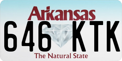 AR license plate 646KTK