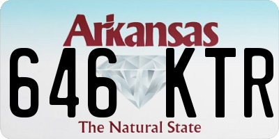 AR license plate 646KTR