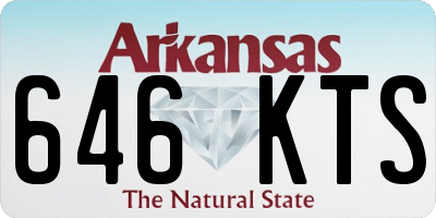 AR license plate 646KTS
