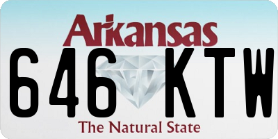 AR license plate 646KTW