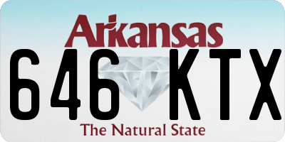 AR license plate 646KTX