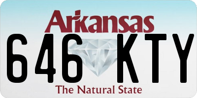 AR license plate 646KTY