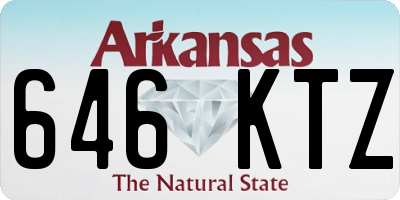 AR license plate 646KTZ