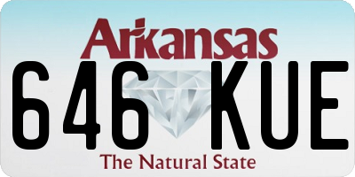 AR license plate 646KUE