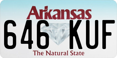 AR license plate 646KUF