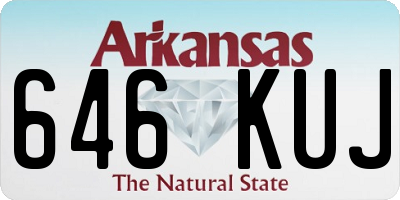AR license plate 646KUJ