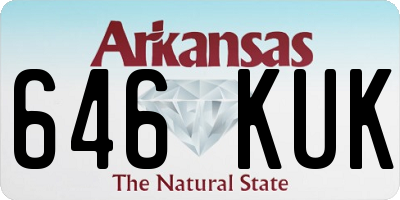 AR license plate 646KUK
