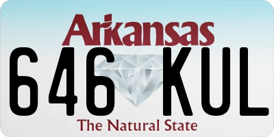 AR license plate 646KUL