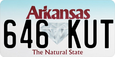 AR license plate 646KUT
