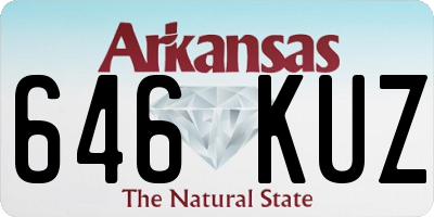AR license plate 646KUZ