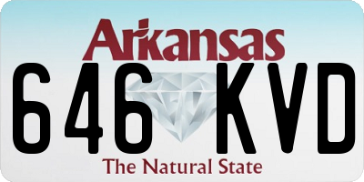 AR license plate 646KVD