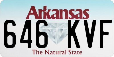 AR license plate 646KVF