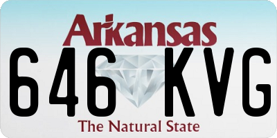 AR license plate 646KVG