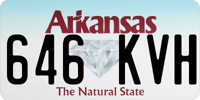 AR license plate 646KVH