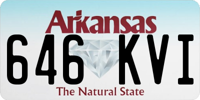 AR license plate 646KVI