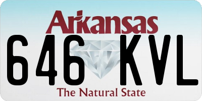 AR license plate 646KVL