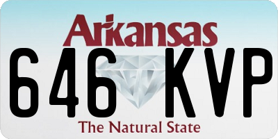 AR license plate 646KVP