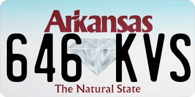 AR license plate 646KVS