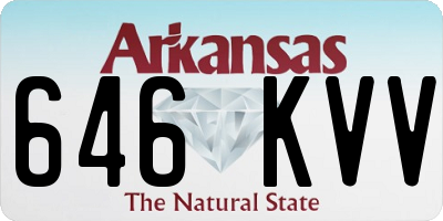 AR license plate 646KVV