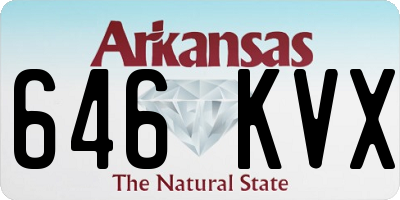 AR license plate 646KVX