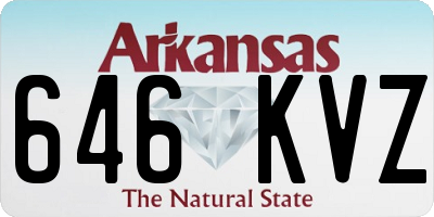 AR license plate 646KVZ
