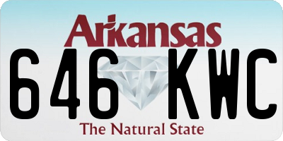 AR license plate 646KWC