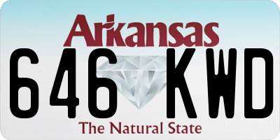 AR license plate 646KWD