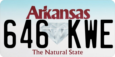 AR license plate 646KWE