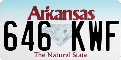 AR license plate 646KWF