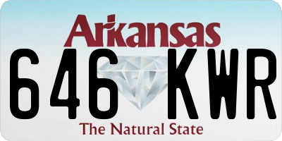 AR license plate 646KWR