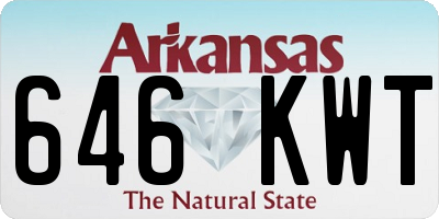 AR license plate 646KWT